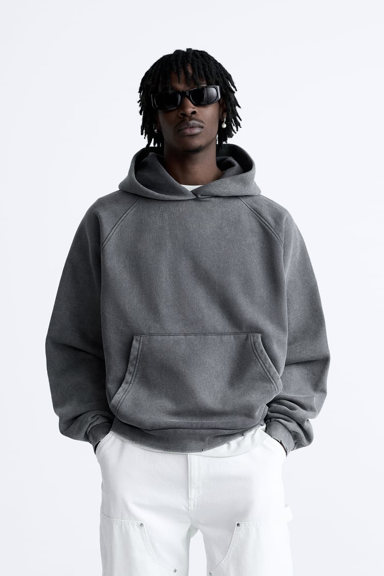 Boxy Fit Kapüşonlu Sweatshirt