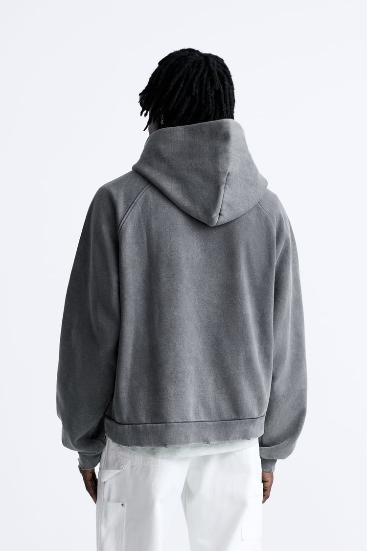 Boxy Fit Kapüşonlu Sweatshirt
