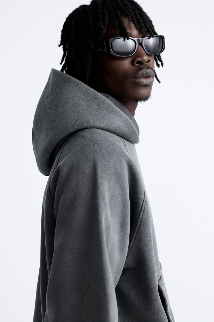 Boxy Fit Kapüşonlu Sweatshirt