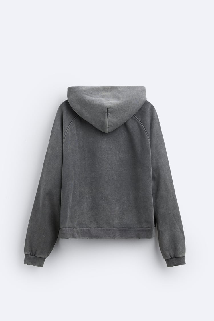 Boxy Fit Kapüşonlu Sweatshirt