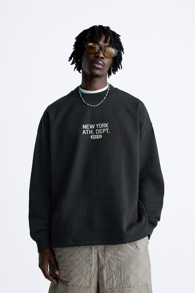 SLOGAN BASKILI SWEATSHIRT