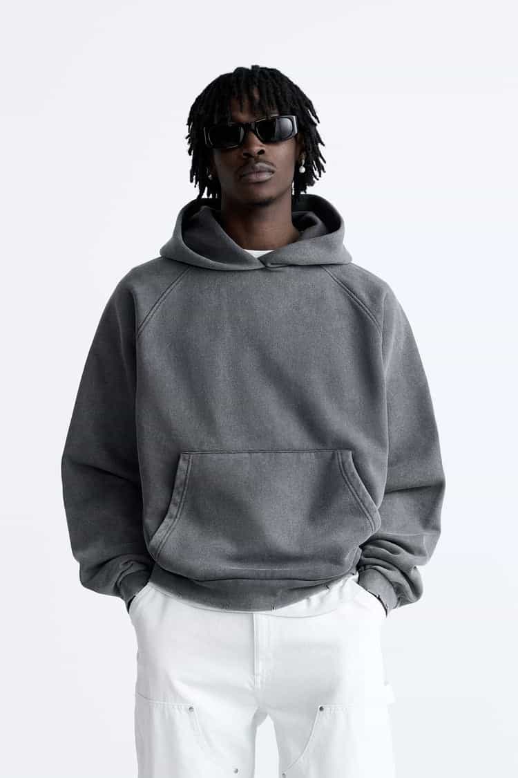 Boxy Fit Kapüşonlu Sweatshirt